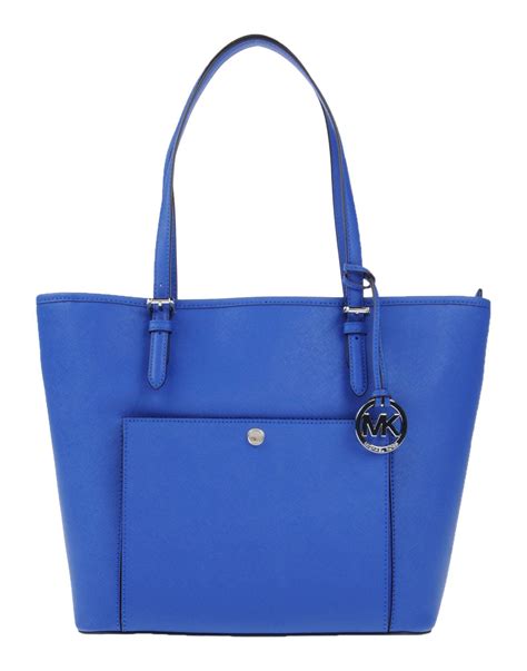 michael kors blue tote bag|michael kors blue handbags clearance.